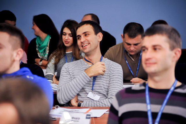 Федір Делеган у процесі навчання під час модулю Михайла Винницького